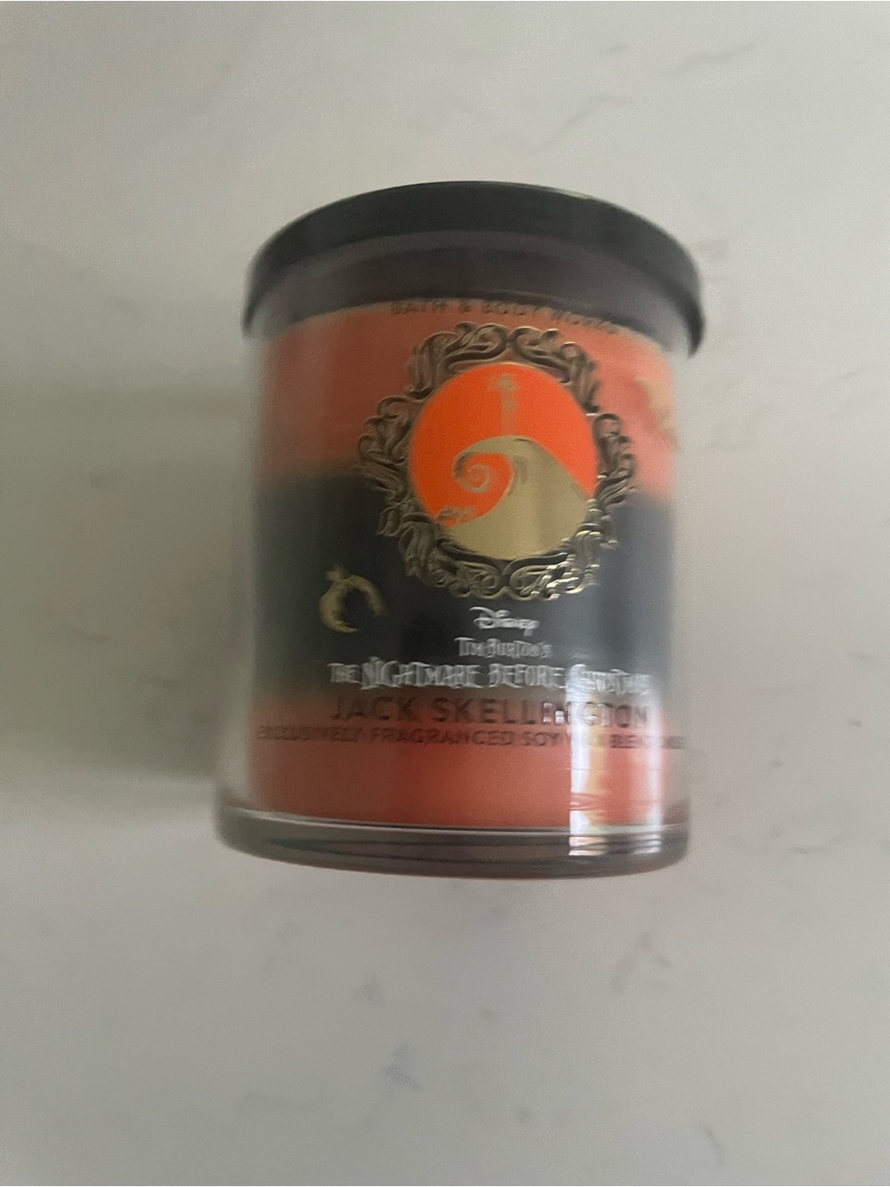 Disney Nightmare Before Christmas Bath & Body Works Pumpkin 8oz Jar Candle New